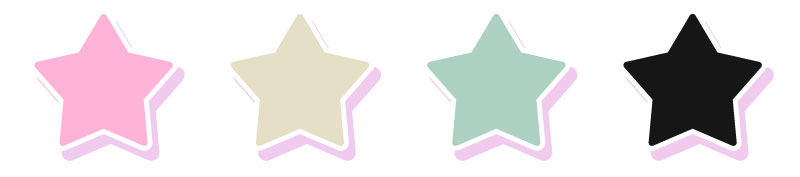 4色の星型ラインナップ
