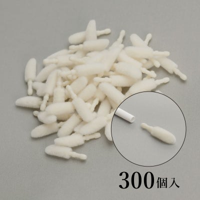 【Foula】ホワイトブラシ300個 付け替えチップ専用ケース入り ホワイトブラシ