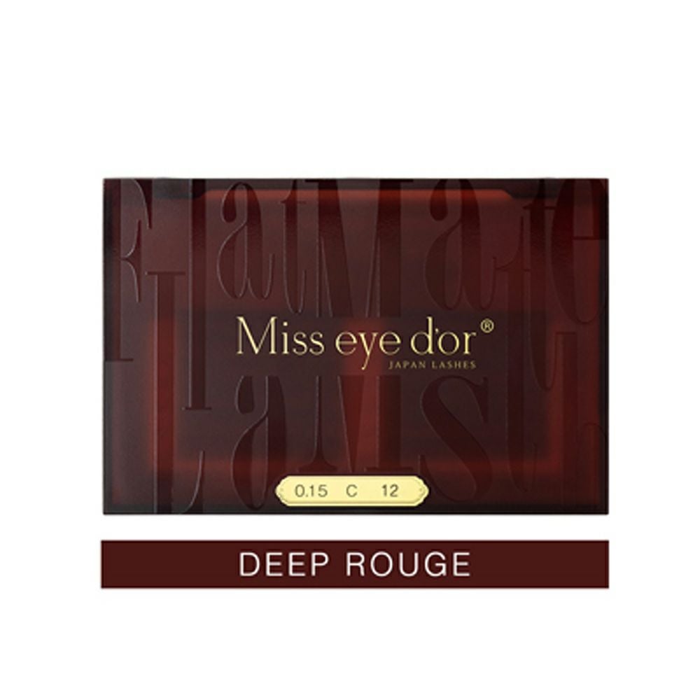 Miss eye d'or】フラットマットラッシュディープルージュ CCカール
