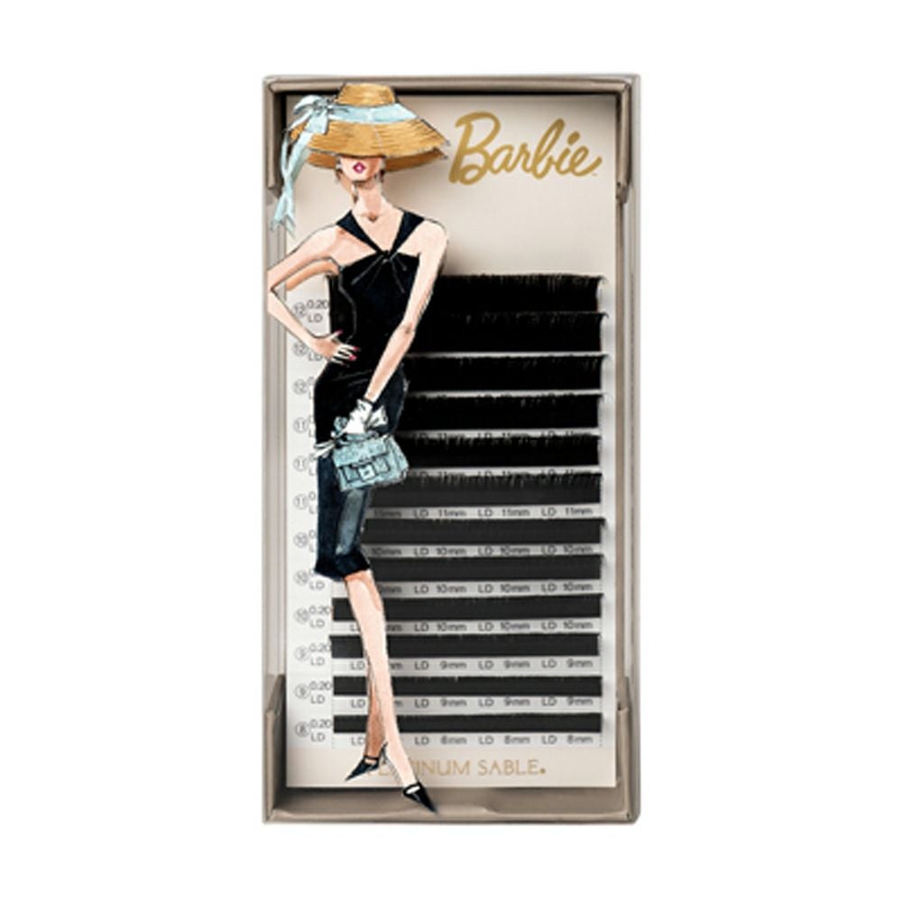 Miss eye d'or】Barbie FLAT MATTE LASH Lカール 0.20mm サイズMix