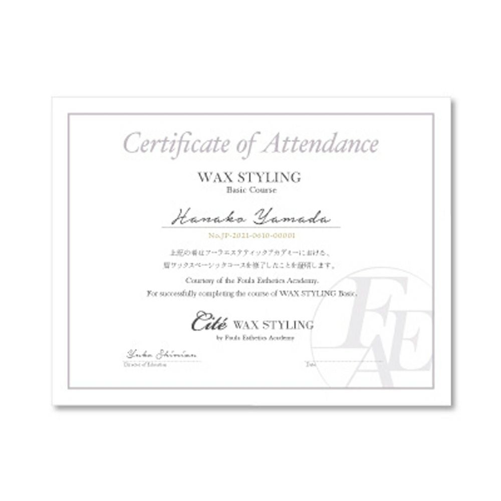 【FEA】901-5 WAX STYLING セミナー (キット有り)