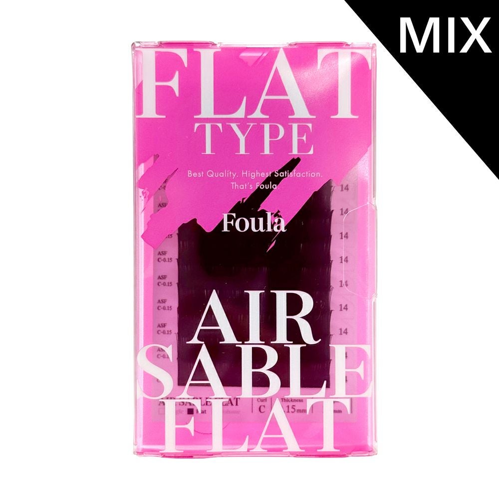Fulaストア マツエク 新品未使用 Dカール Foula】エアーセーブル フラット J/C/D/DDカール 9-13mm サイズMix