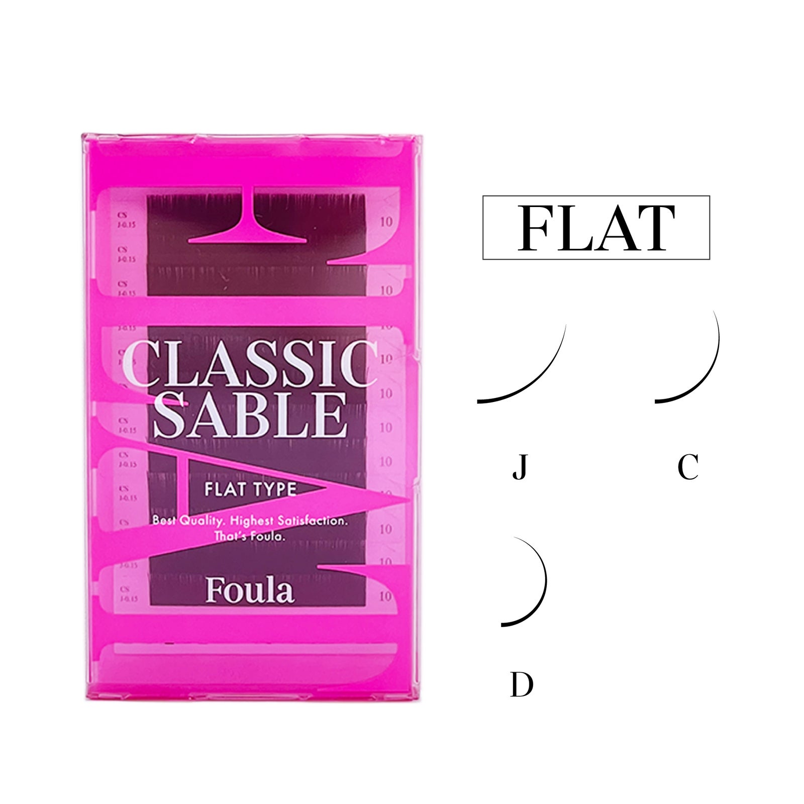【Foula】クラシックセーブル フラットタイプ フラットラッシュ
