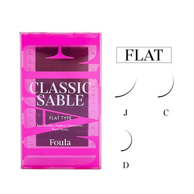 【Foula】クラシックセーブル フラットタイプ フラットラッシュ