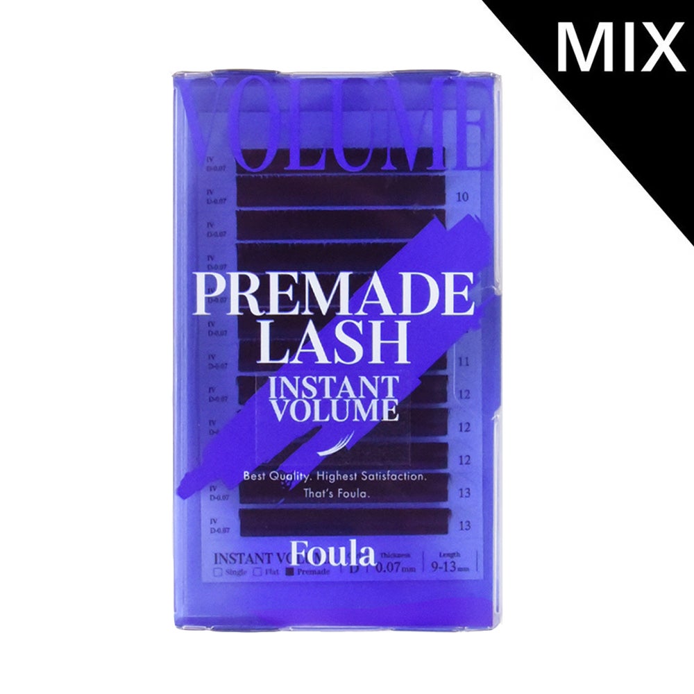 【Foula】インスタントボリュームラッシュ 9-13mm サイズMix プリメイド