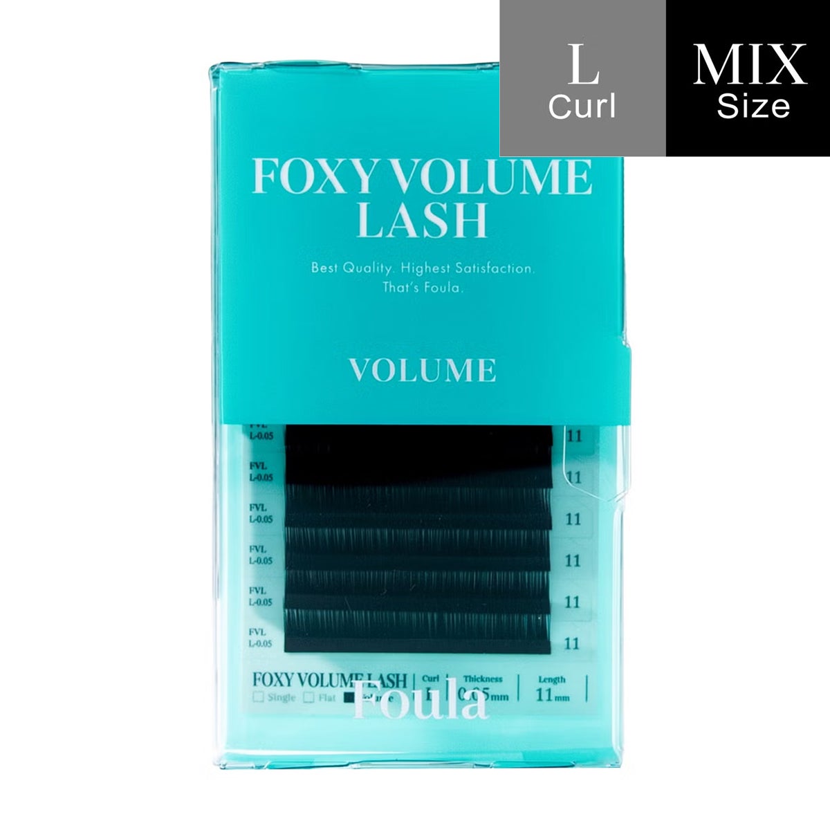 【Foula】フォクシーボリュームラッシュ 9-13mm サイズMix ボリュームラッシュ