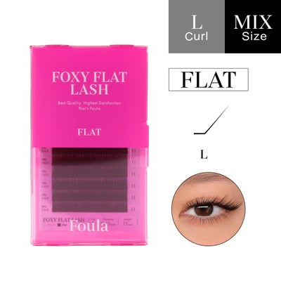 【Foula】フォクシーフラットラッシュ 9-13mm サイズMix フラットラッシュ