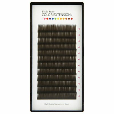 【Foula】カラーボリュームアップラッシュ 12列シート ダークブラウン
