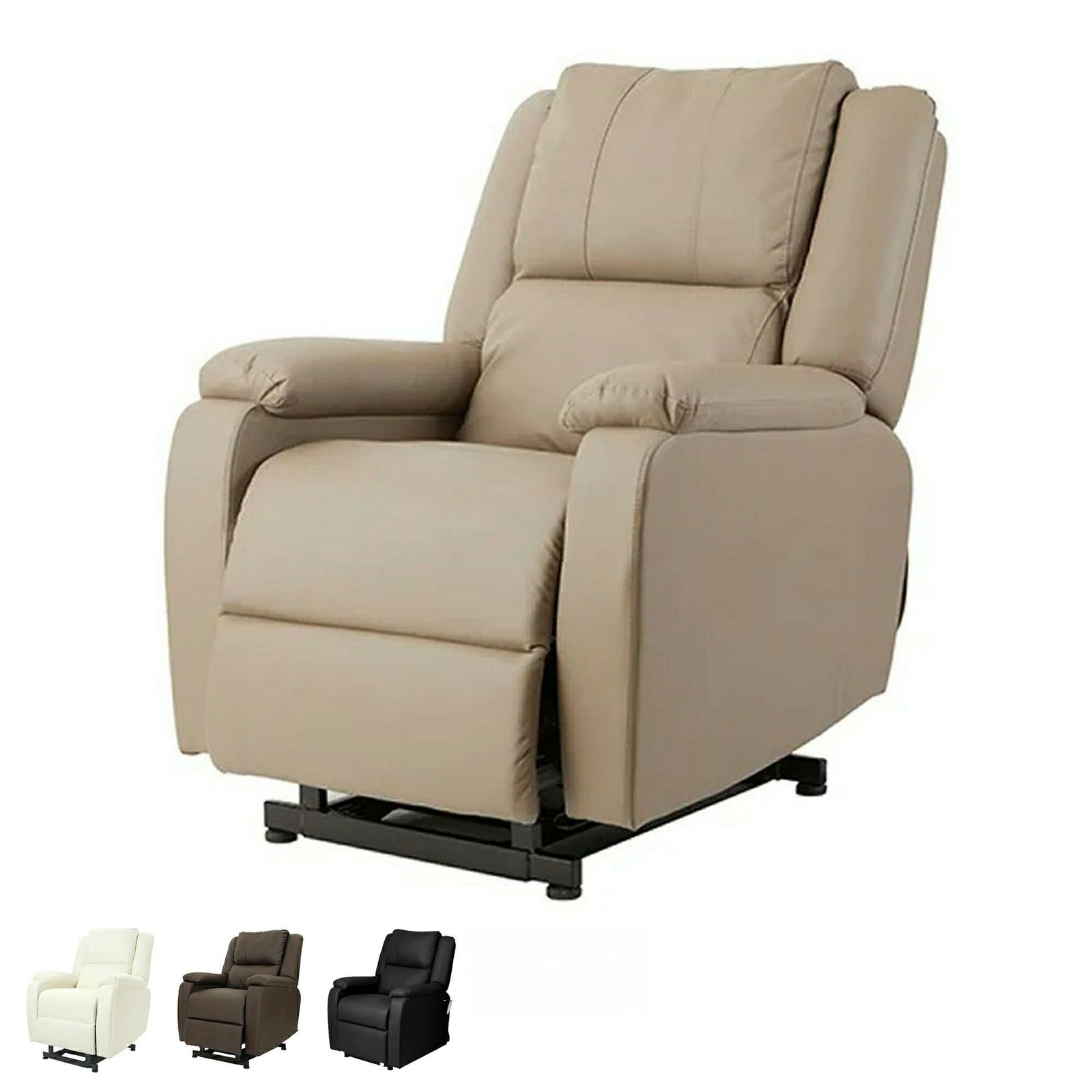 【7BEAUTY】電動昇降リクライニングチェア T01 グレージュ