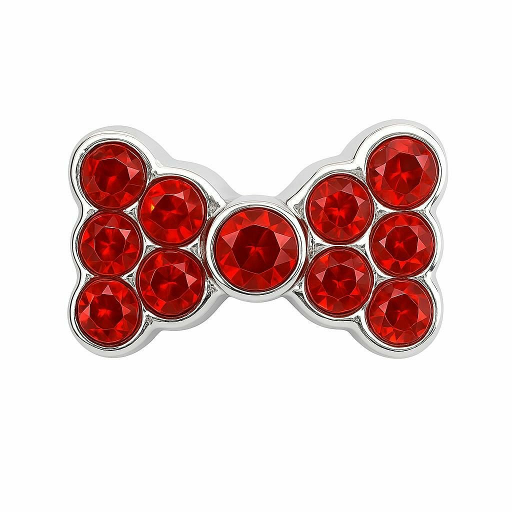 【耳つぼ】パーツストーンリボン 5個セット