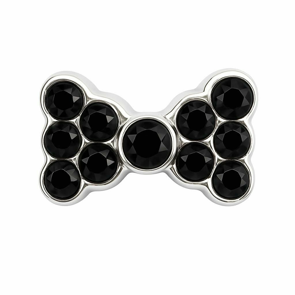 【耳つぼ】パーツストーンリボン 5個セット