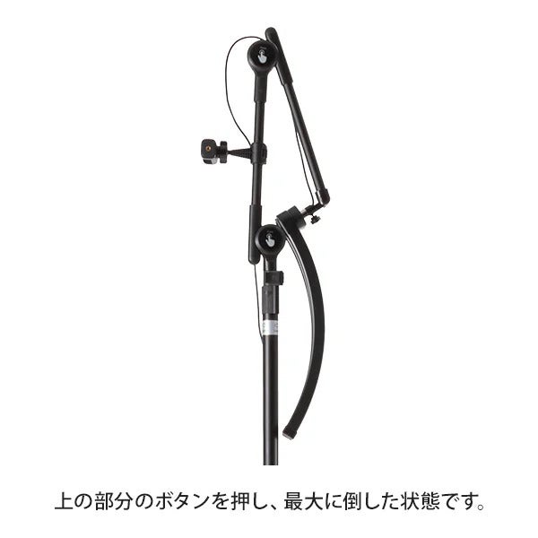 【7BEAUTY】ムーン型LEDライト (トレイ付) ブラック