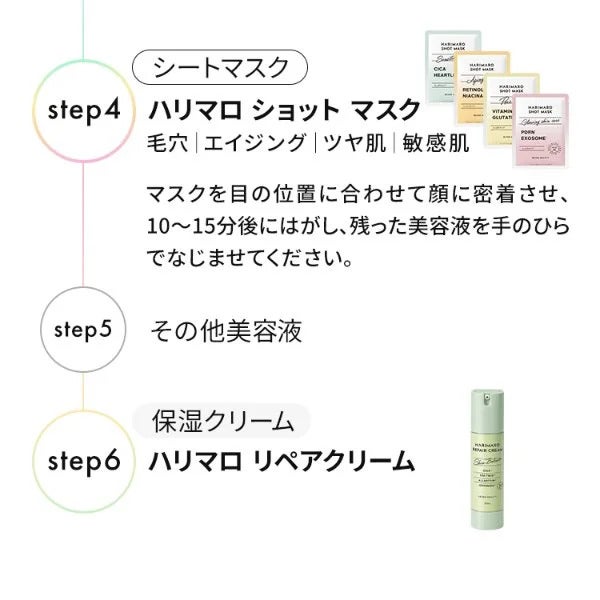 【7BEAUTY】ハリマロ ショット マスク (ビタミンC×グルタチオン) 7枚入り